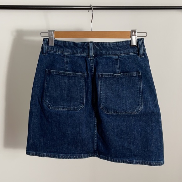 Madewell Denim High Waisted Front Zip Skirt - Picture 4 of 5